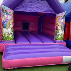 Pony Themed Pink and Purple Disco Inflatable