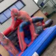 3d spider man inflatable castle