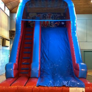 Blue Red Inflatable Slide Hire